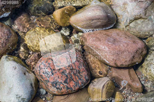 Image of Wet stones background