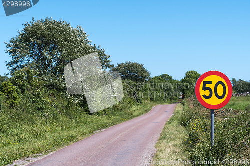 Image of Speed limit traffic sign