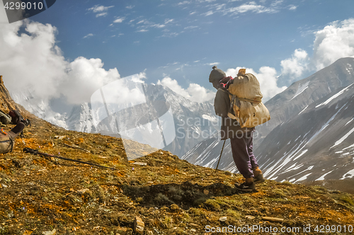 Image of Man in hills in Nepal