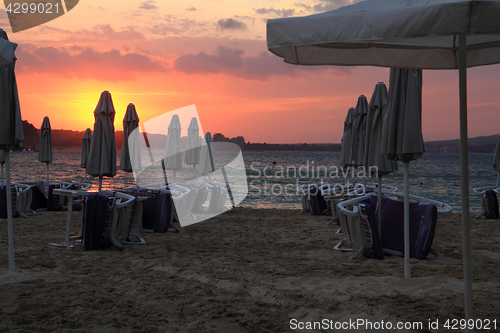 Image of bulgarian sea sunset