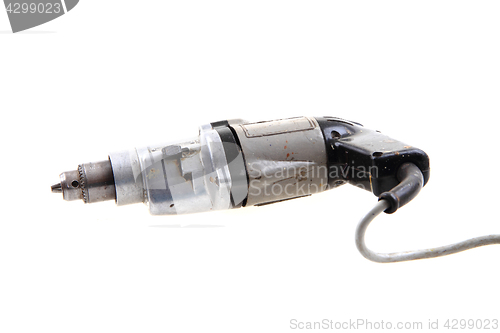 Image of old driller isolated