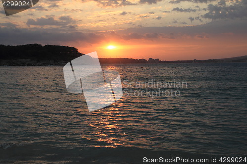 Image of bulgarian sea sunset