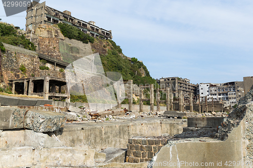 Image of Abandoned Battleship Island in japan