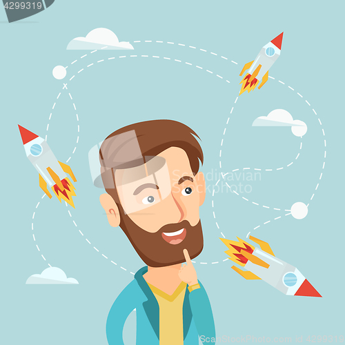 Image of Business start up vector illustration.