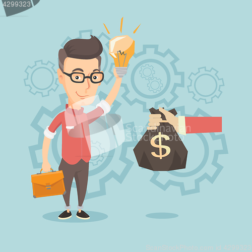 Image of Successful business idea vector illustration.