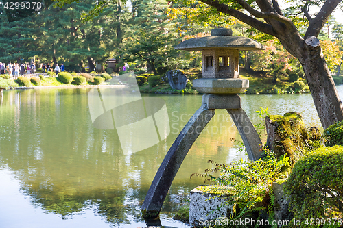 Image of Kenrokuen garden in kanazawa