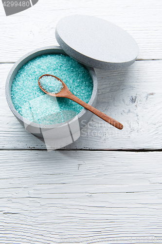 Image of Sea turquoise salt in jar