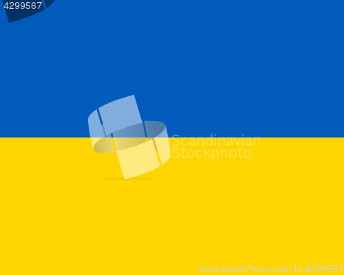 Image of Colored flag of Ukraine