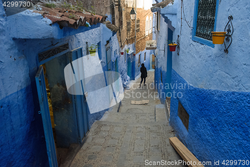 Image of Chefchaouen, the blue city in the Morocco.