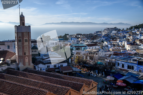 Image of Chefchaouen, the blue city in the Morocco.