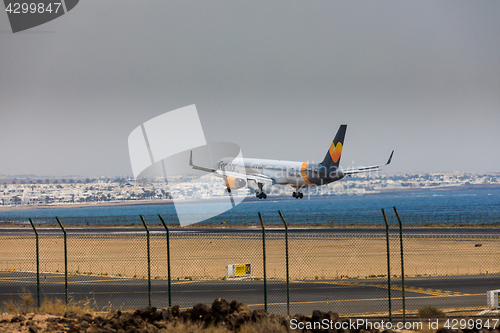 Image of ARECIFE, SPAIN - APRIL, 16 2017: Boeing 757-300 of Condor with t