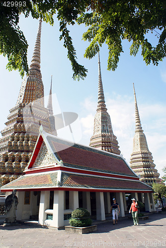 Image of Stupas and temple