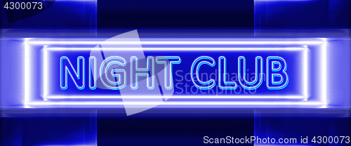 Image of neon sign of night club