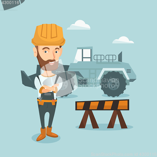 Image of Confident builder with arms crossed.