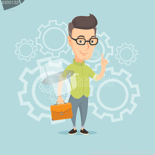 Image of Successful business idea vector illustration.