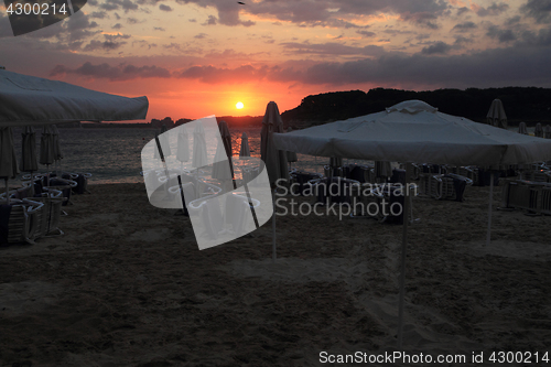 Image of bulgarian sea sunset