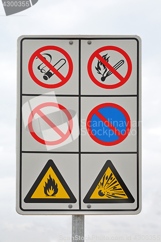 Image of Flammable warning