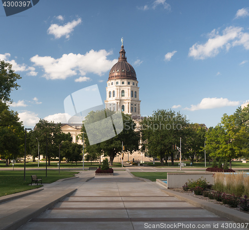 Image of Topeka Kansas Capital Capitol Building Downtown City Skyline