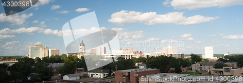 Image of Topeka Kansas Capital Capitol Building Downtown City Skyline