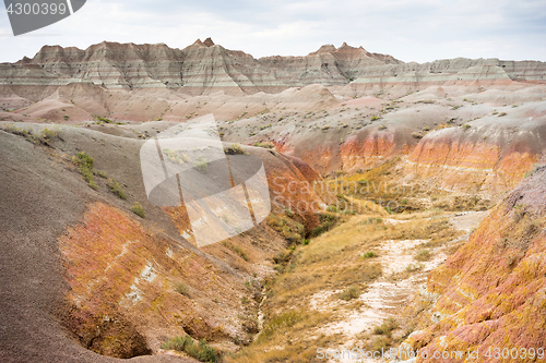 Image of Geology Rock Formations Badlands National Park South Dakota