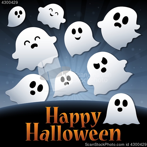 Image of Happy Halloween sign thematic image 3