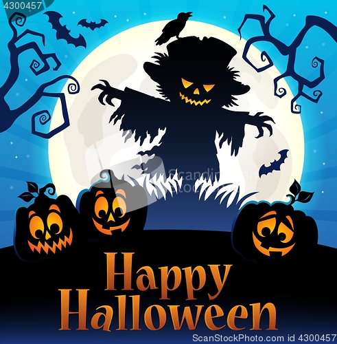 Image of Happy Halloween sign thematic image 4