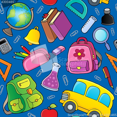 Image of School theme seamless background 2