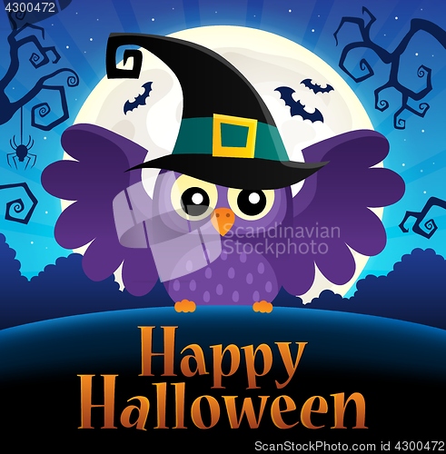 Image of Happy Halloween sign thematic image 1