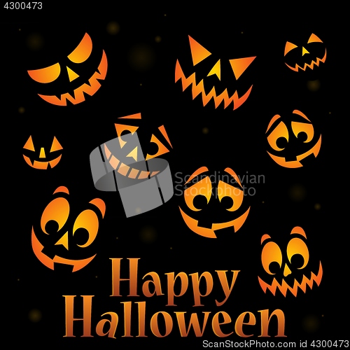 Image of Happy Halloween sign thematic image 5