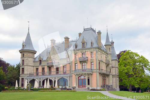 Image of Schloss Schadau and garden Switzerland - 23 july 2017