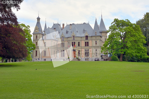 Image of Schloss Schadau and garden in Thun - 23 july 2017