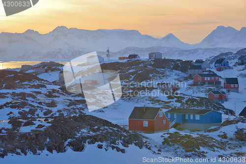 Image of Colorful houses in Greenland 