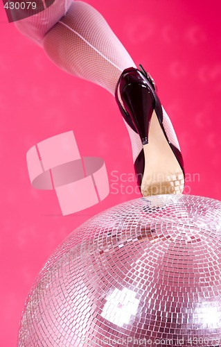 Image of high heels and disco ball