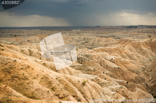 Image of Storm Over Badlands National Park South Dakota Western Skies