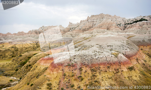 Image of Geology Rock Formations Badlands National Park South Dakota