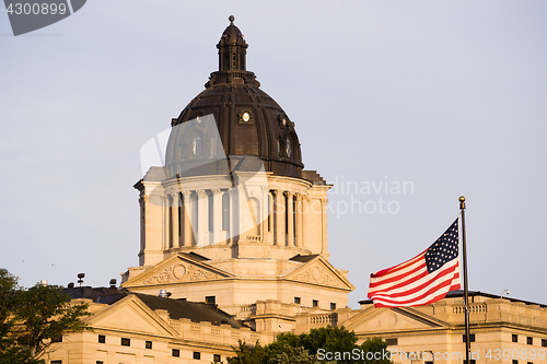 Image of Sun Rising South Dakota State Capital Building Hughes County Pie