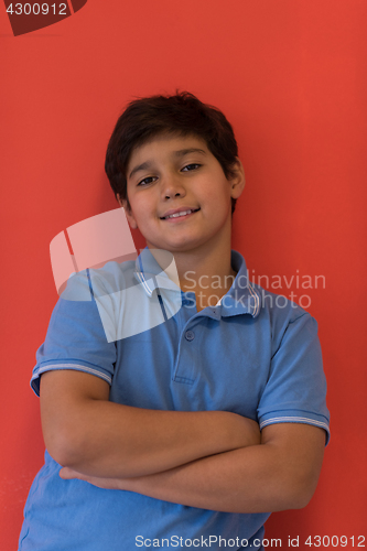 Image of Portrait of a happy young boy