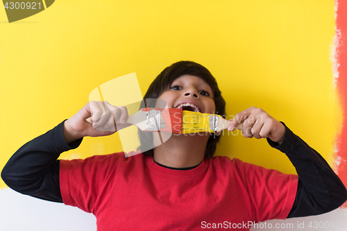 Image of boy painter