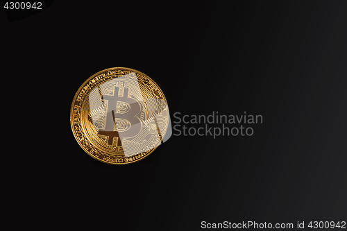 Image of Golden Bitcoin coin