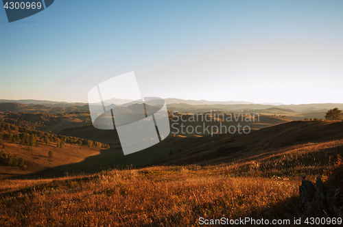 Image of Beauty sunset in the mountains