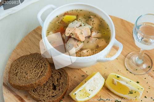 Image of Russian traditional fish soup