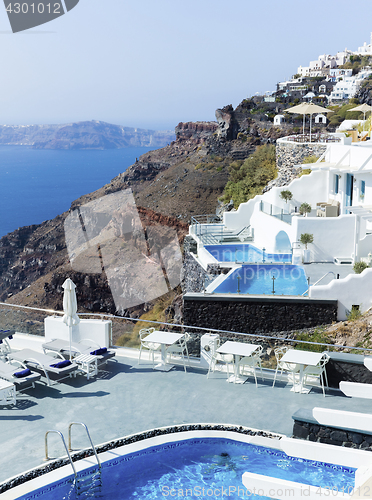 Image of Landscape Santorini Island, Fira, , Greece