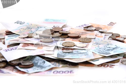 Image of czech money texture 