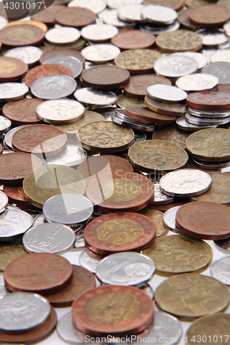 Image of czech coins background