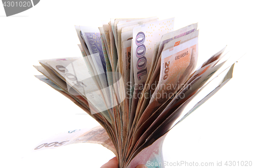 Image of czech money isolated