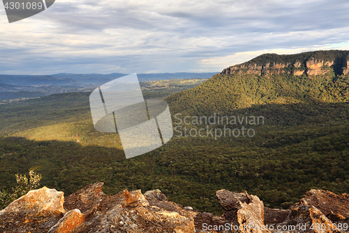 Image of Morning light into the Megalong Valley Blue Mountains