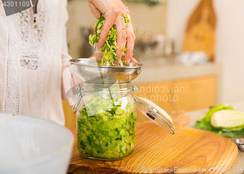 Image of Jars of kimchi