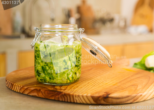 Image of Jars of kimchi