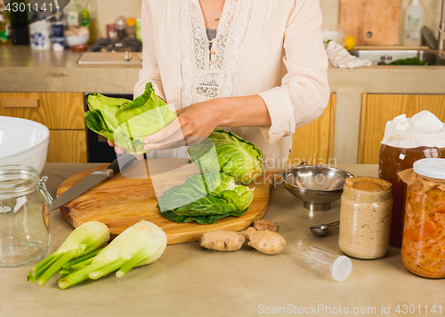 Image of kimchi and sauerkraut  