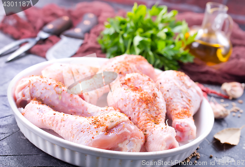 Image of raw chicken legs